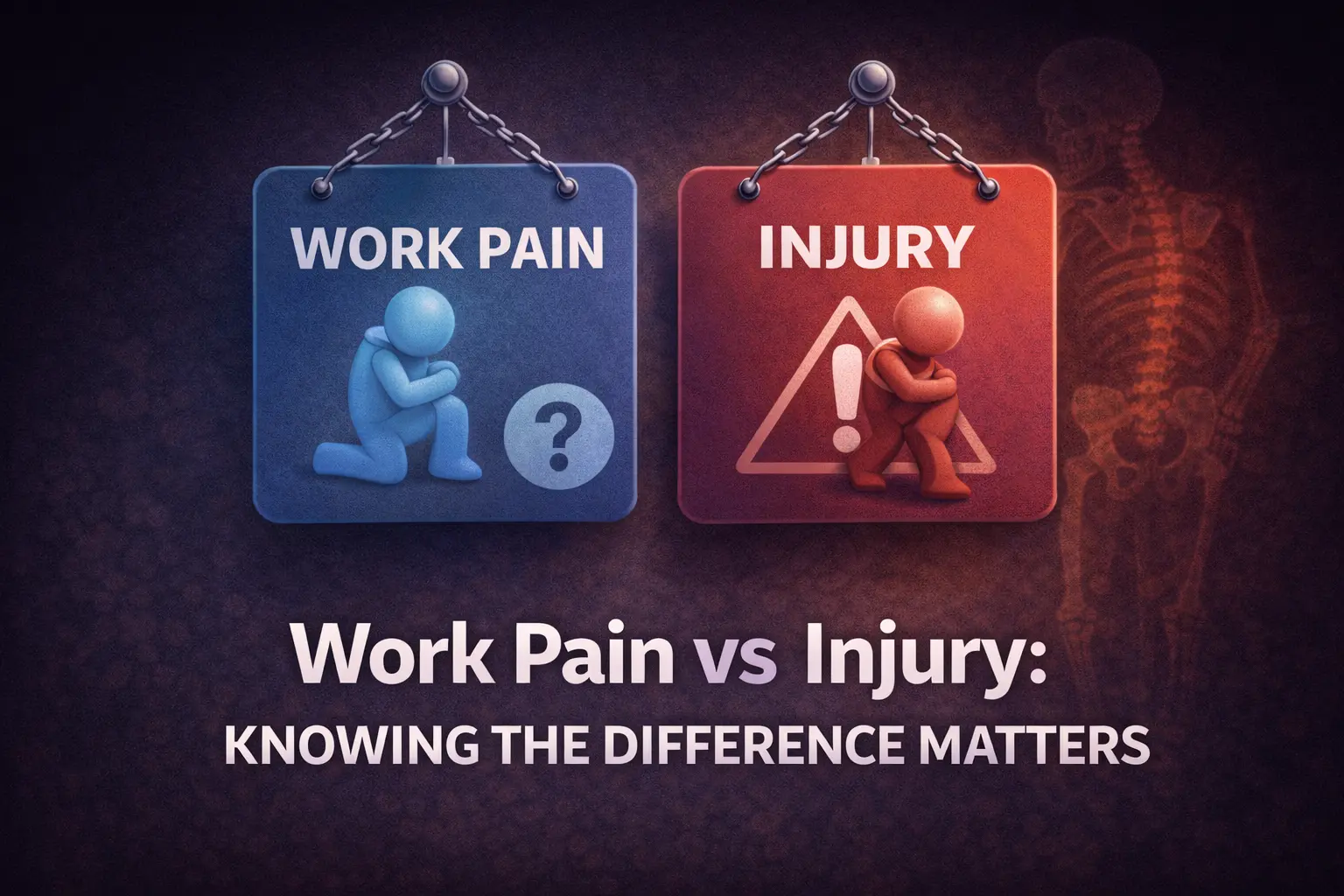 Work Pain vs Injury: Knowing the Difference Matters
