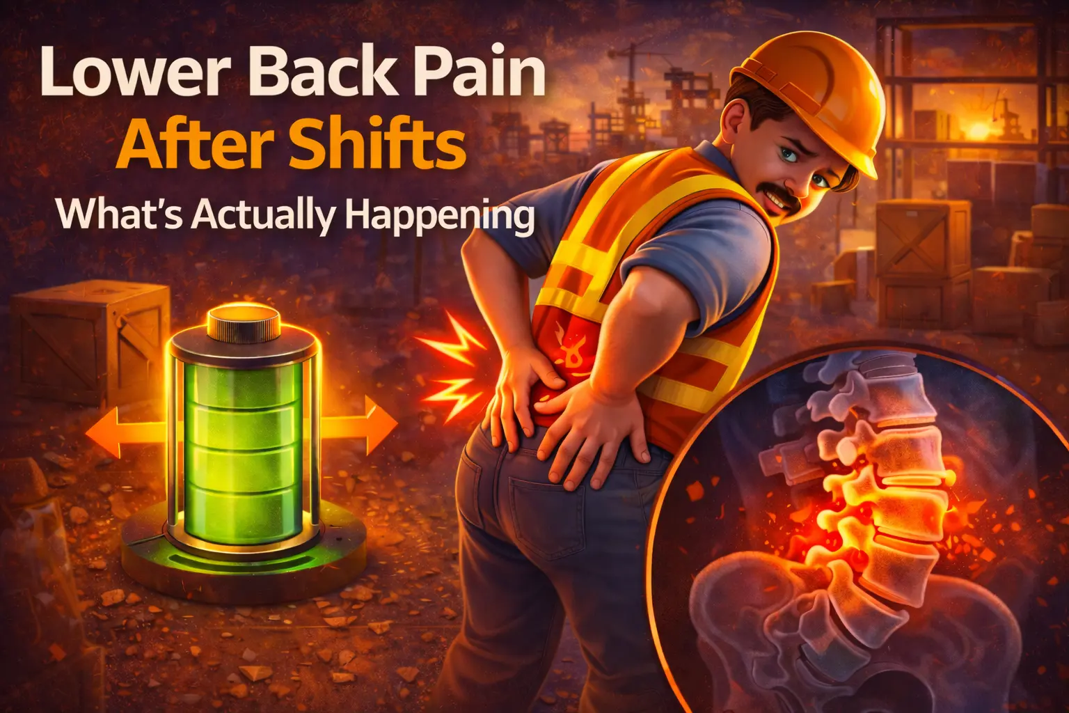 Lower Back Pain After Shifts: What’s Actually Happening