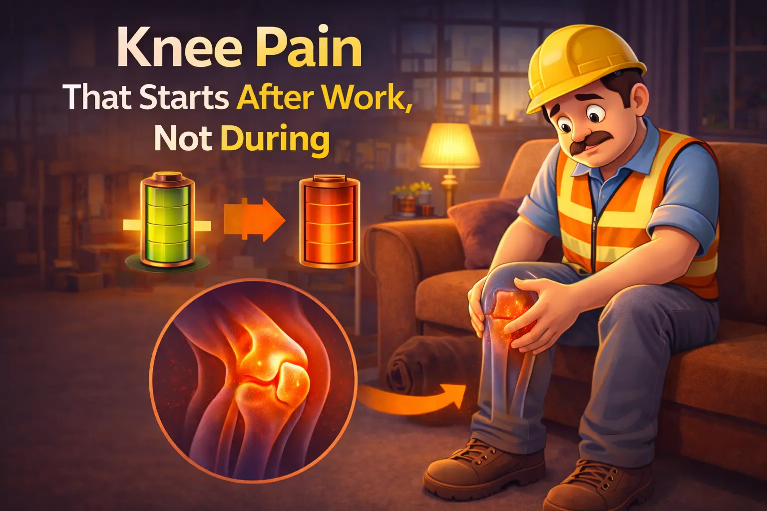 Knee Pain That Starts After Work, Not During