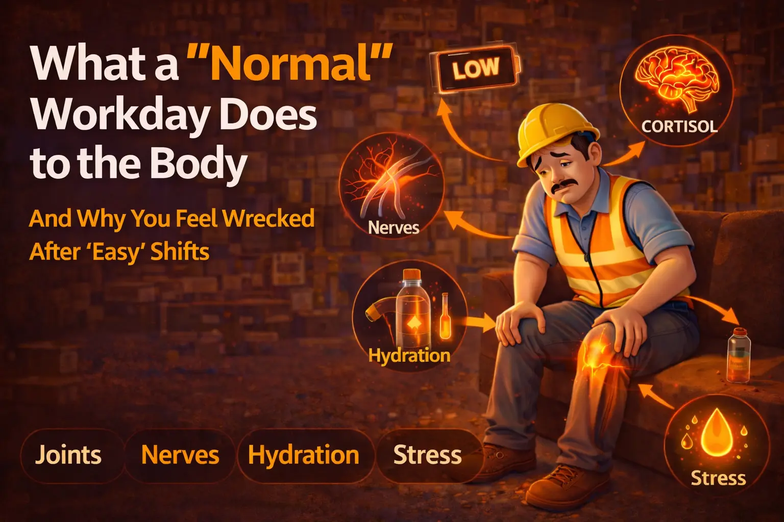 What a “Normal” Workday Does to the Body (The Hidden Damage Most Workers Ignore)