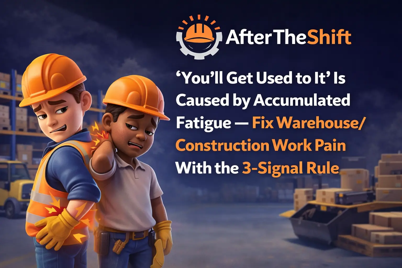 “You’ll Get Used to It” Is Caused by Accumulated Fatigue — Fix Warehouse/Construction Work Pain With the 3-Signal Rule