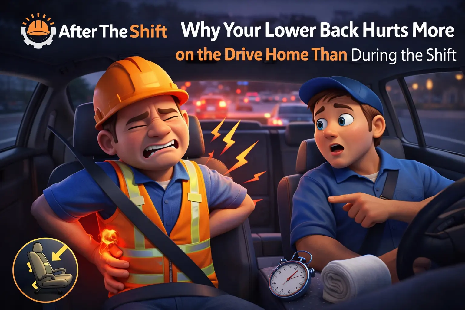 Why Your Lower Back Hurts More on the Drive Home Than During the Shift (And How to Fix It Fast)