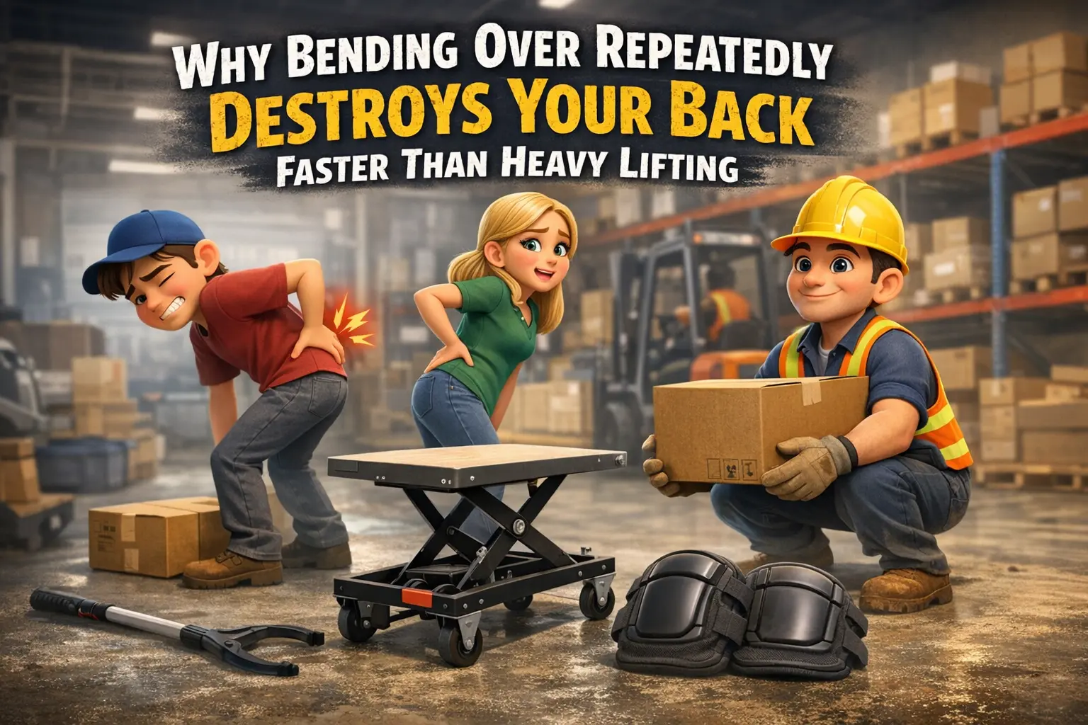 Why bending over repeatedly destroys your back faster than heavy lifting