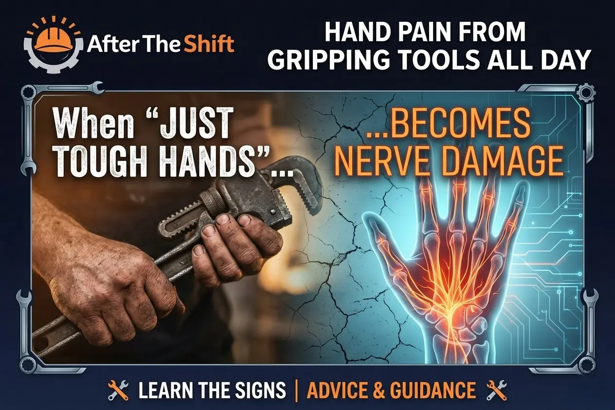 Hand pain from gripping tools all day — when “just tough hands” becomes nerve damage