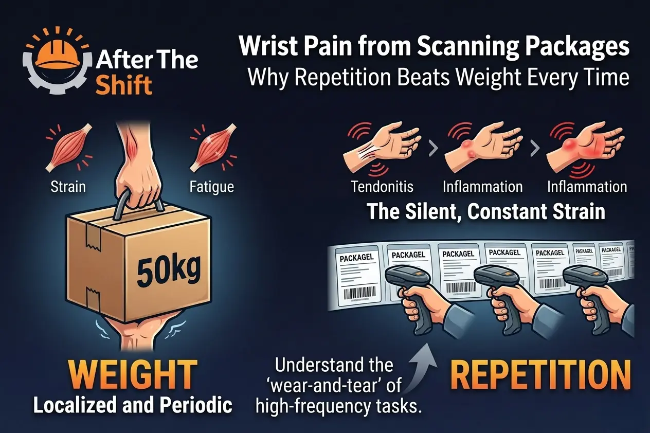 Wrist Pain from Scanning Packages — Why Repetition Beats Weight Every Time