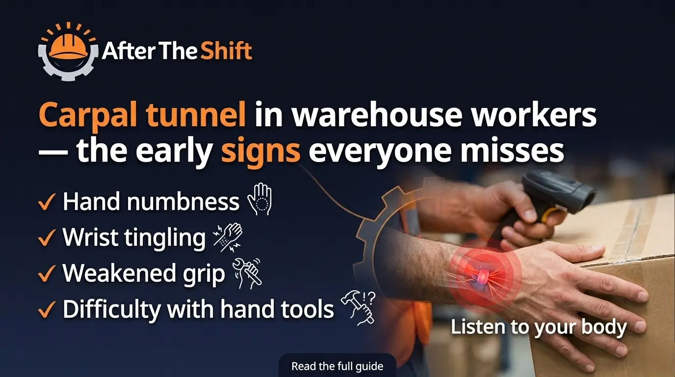 Carpal tunnel in warehouse workers — the early signs everyone misses