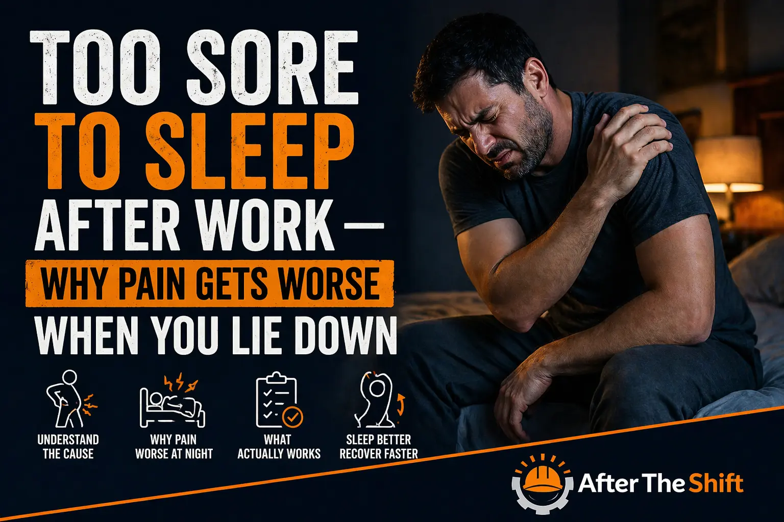 Too sore to sleep after work — why pain gets worse when you lie down