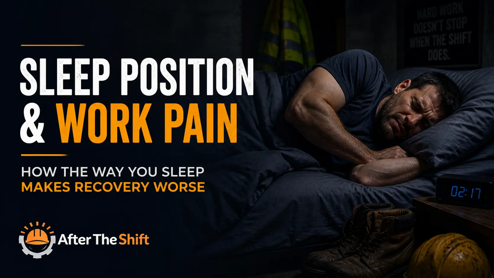 Sleep position and work pain — how the way you sleep makes recovery worse