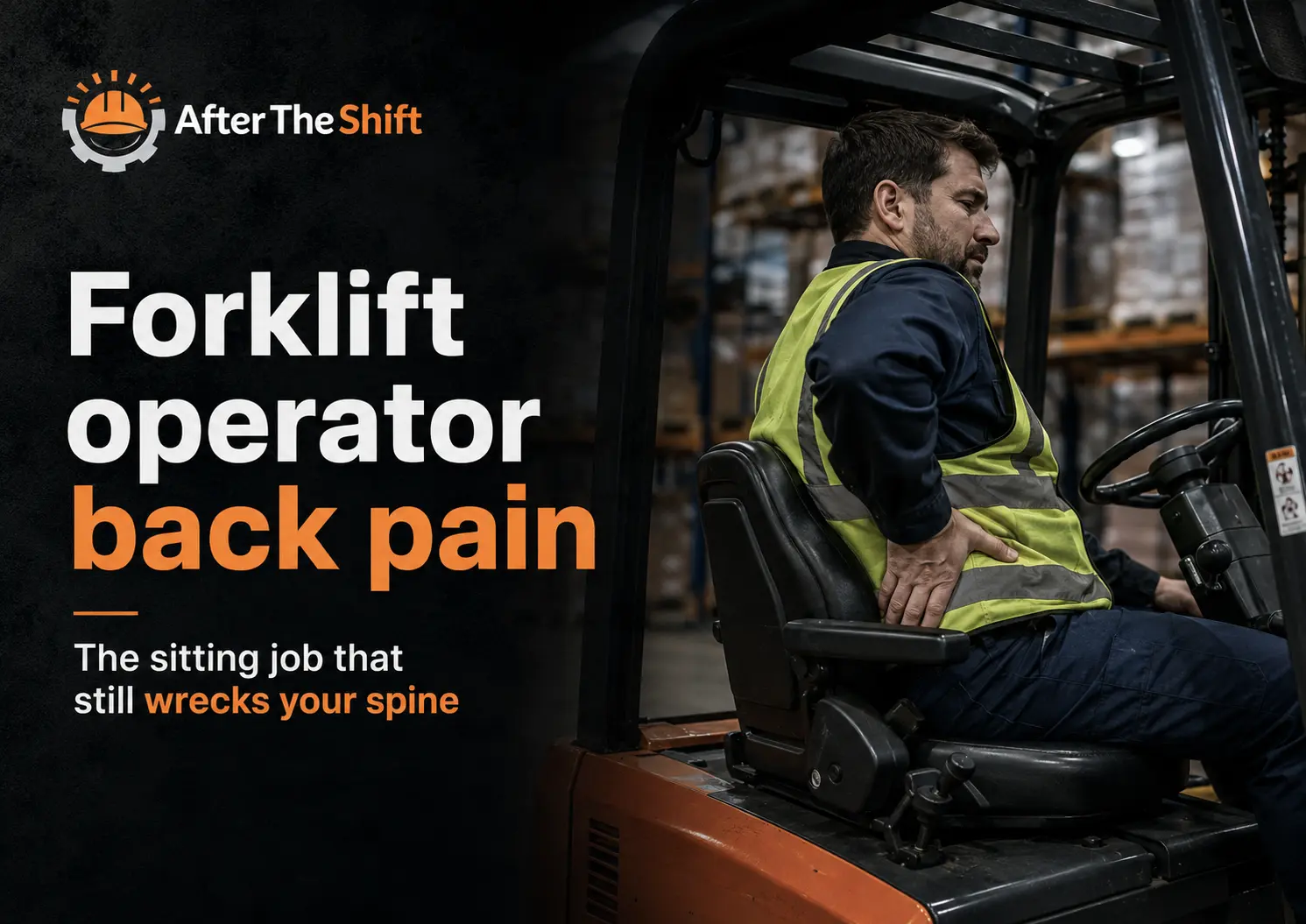 Forklift operator back pain — the sitting job that still wrecks your spine