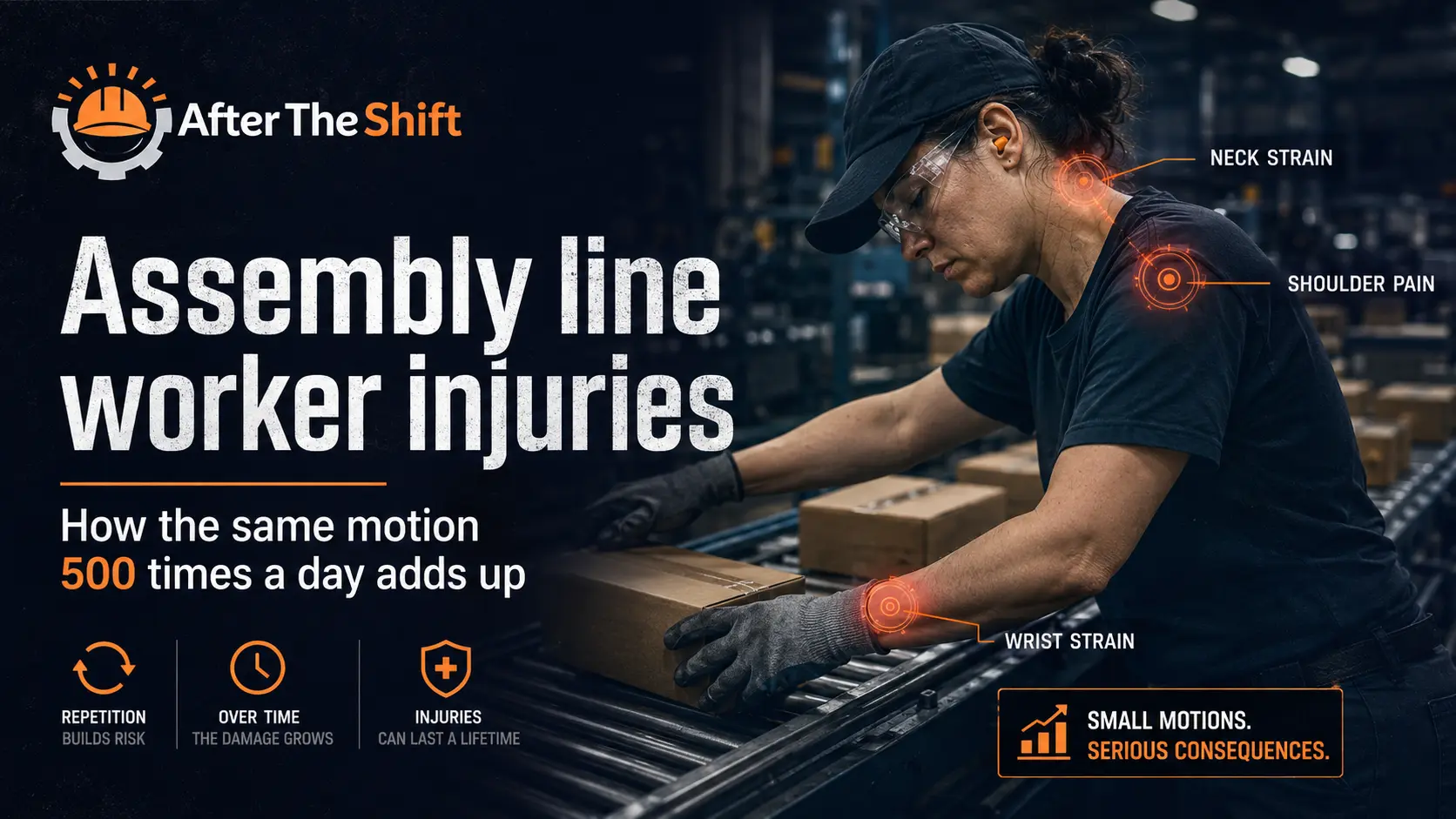Assembly Line Worker Injuries — How the Same Motion 500 Times a Day Adds Up